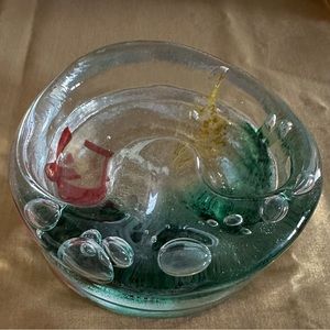 NEW MURANO GLASS ASHTRAY. MADE IN MURANO ITALY